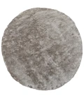 Feizy Indochine Luxury & Glam Solid, Gray/Silver, 8' x 8' Round Rug