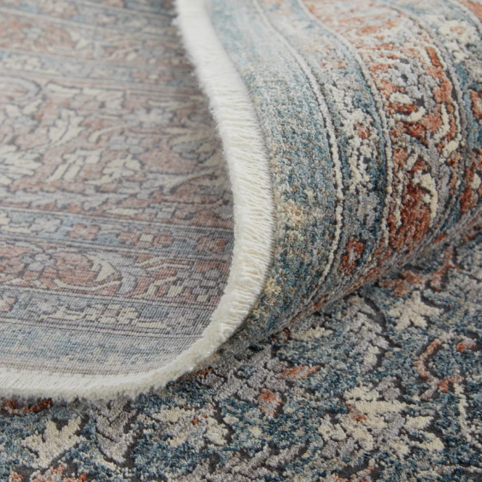 Feizy Marquette Vintage Oriental, Blue/Red, 2'-8" x 8' Runner