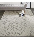 Feizy Micah Industrial Distressed, Silver/Gray/White, 12' x 15' Area Rug