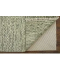 Feizy Branson Casual Solid, Green/Ivory, 2' x 3' Accent Rug