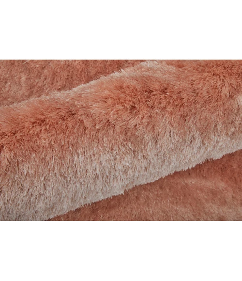 Feizy Indochine Luxury & Glam Solid, Pink, 8' x 8' Round Rug