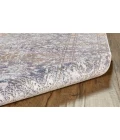 Feizy Cecily Luxury & Glam Distressed, Gray/Orange/Purple, 8' x 8' Square Square Rug