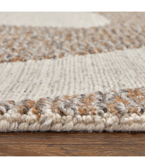 Feizy Pollock Bohemian & Eclectic Abstract, Brown/Tan/Ivory, 2' x 3' Accent Rug