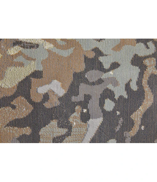 Feizy Clio Industrial Abstract, Green/Purple/Ivory, 7'-9" x 10' Area Rug