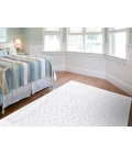 Feizy Saphir Mira WHITE/WHITE 6803490F 7 ft. 6 in. X 7 ft. 6 in. Round Rug
