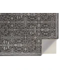 Feizy Fallon Rustic Farmhouse Rug, Ornamental, Warm Dark Gray, 2ft x 3ft Accent Rug