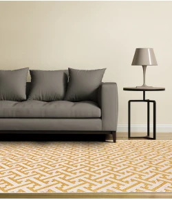 Feizy Soho Zam Yellow/Ivory I03I3072 7ft.6in. x 10ft.6in. Rect. Rug