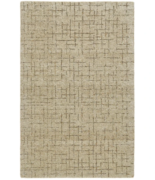 Feizy Morisco Scandinavian Geometric, Tan/Gray/Black, 5' x 8' Area Rug
