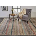 Feizy Payton PINK/MULTI 9806498F 2 ft. X 2 ft. Square Rug