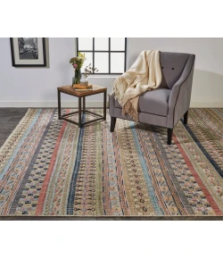 Feizy Payton PINK/MULTI 9806498F 2 ft. X 2 ft. Square Rug