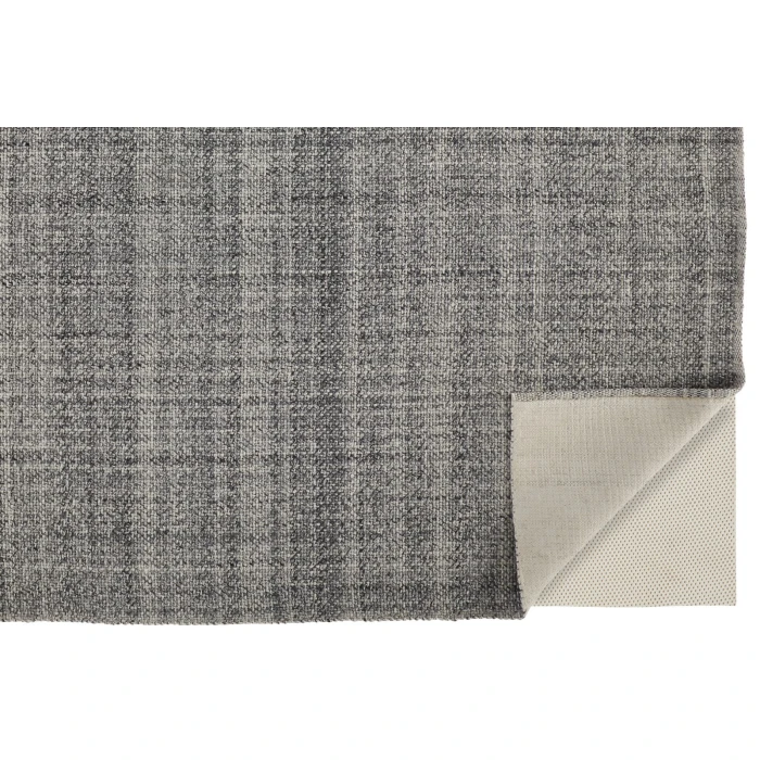 Feizy Naples Space Dyed In/Outdoor Flatweave, Charcoal Gray, 8ft x 10ft Area Rug