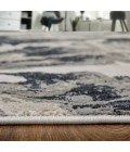 Feizy Micah Industrial Abstract, Ivory/Black/Taupe, 6'-7" x 9'-6" Area Rug