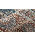 Feizy Marquette Bohemian & Eclectic Medallion, Gray/Red/Blue, 2'-8" x 10' Runner