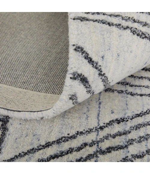 Feizy Whitton Industrial Abstract, Ivory/Black, 8' x 10' Area Rug