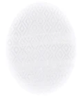 Feizy Saphir Mira WHITE/WHITE 6803490F 7 ft. 6 in. X 7 ft. 6 in. Round Rug