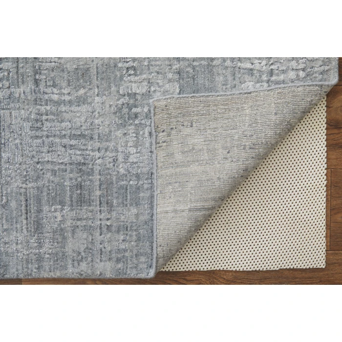 Feizy Eastfield Casual Abstract, Blue/Silver, 2'-6" x 8' Runner
