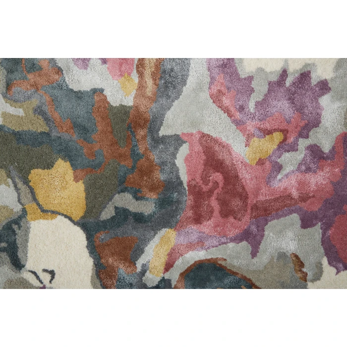 Feizy Dafney Casual Floral & Botanical, Purple/Pink/Green, 2' x 3' Accent Rug