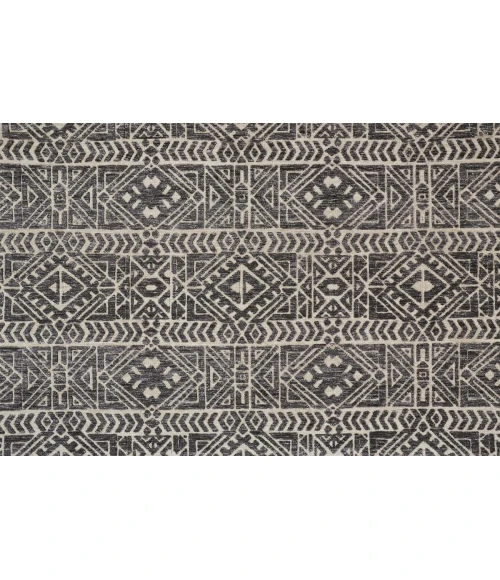 Feizy Colton Cabin & Lodge Southwestern, Gray/Black/Ivory, 9'-6" x 13'-6" Area Rug