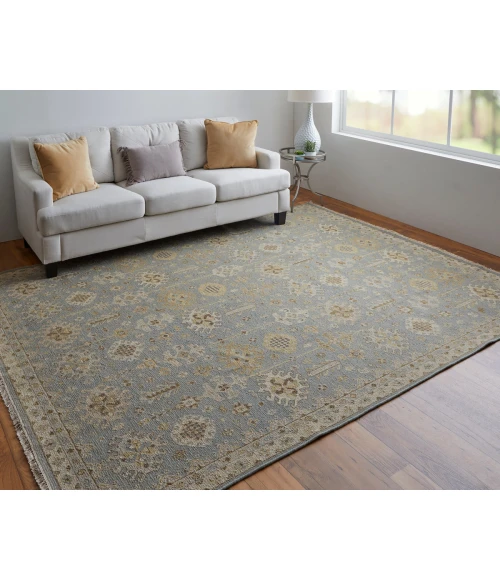 Feizy Corbitt Classic Oriental, Blue/Gray/Ivory, 2'-6" x 12' Runner