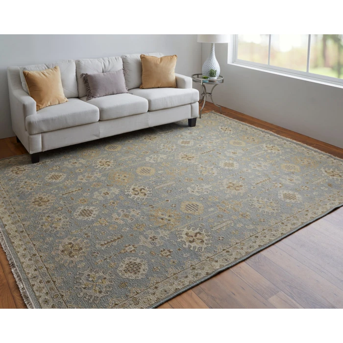 Feizy Corbitt Classic Oriental, Blue/Gray/Ivory, 2' x 3' Accent Rug