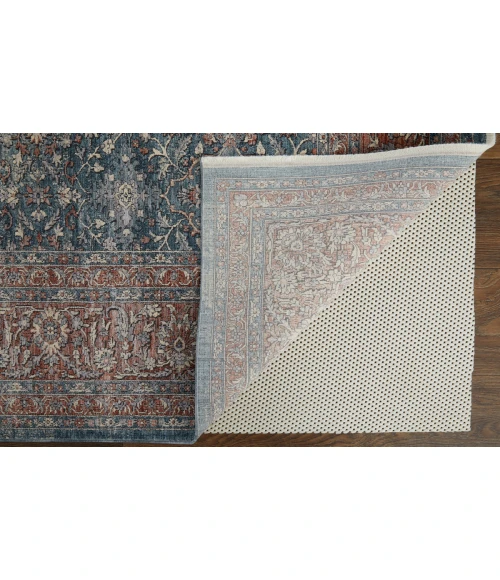 Feizy Marquette Vintage Oriental, Blue/Red, 2'-8" x 8' Runner