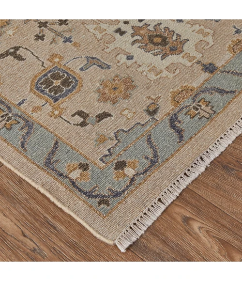 Feizy Corbitt Classic Oriental, Tan/Blue/Gold, 2' x 3' Accent Rug