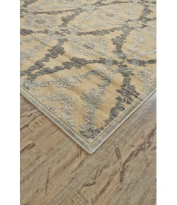 Feizy Saphir Tan/Gray/Taupe 5123783F 7ft.6in. x 7ft.6in. Round Rug