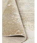 Feizy Aura Industrial Abstract, Ivory/Gray/Gold, 9'-2" x 12' Area Rug
