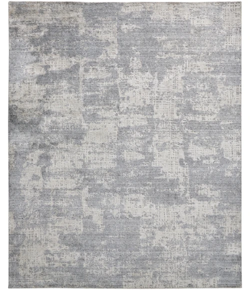 Feizy Langford Casual Abstract, Silver/Gray, 5' x 8' Area Rug