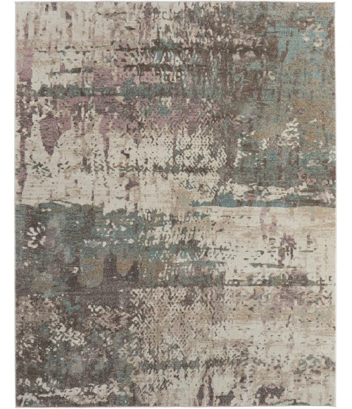 Feizy Eden Ivory/Blue/Purple EDN39QRF 6ft.4in. x 9ft.2in. Rect. Rug