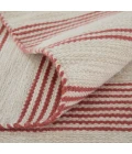 Feizy Duprine Casual Stripes, Red/Ivory, 10' x 14' Area Rug