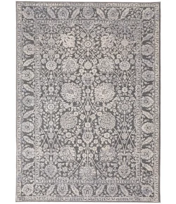 Feizy Thackery 39CWF CHARCOAL/WHITE Area Rug 5 ft. 6 in. X 5 ft. 6 in. Round