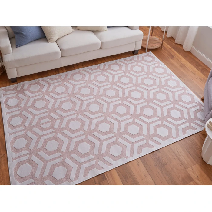 Feizy Saphir Mira BLUSH/WHITE 6803498F 9 ft. 8 in. X 12 ft. 7 in. Rectangle Rug