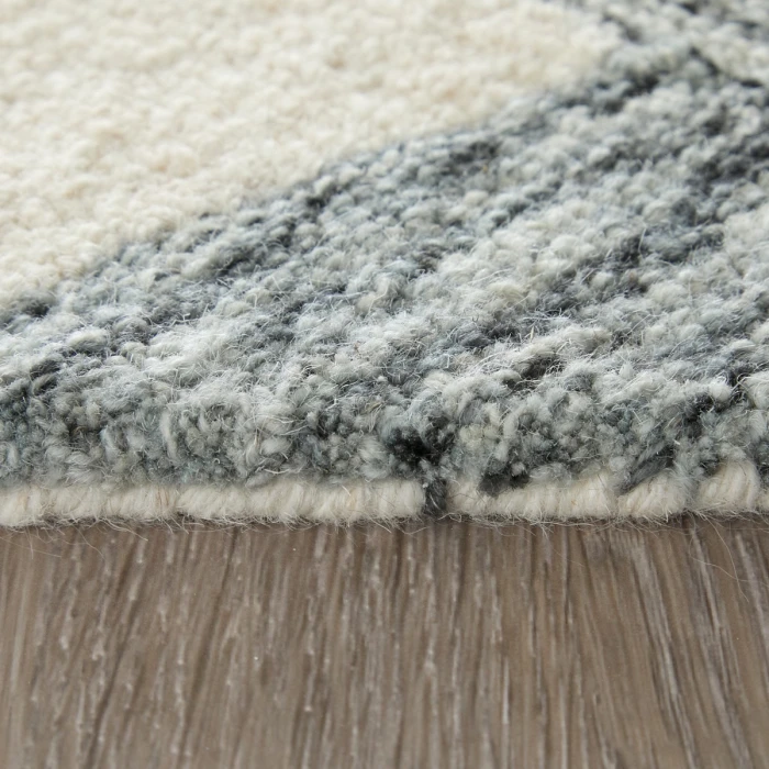 Feizy Wallace Gray/Ivory WAL8A42F 12 ft. X 15 ft. Rect. Rug