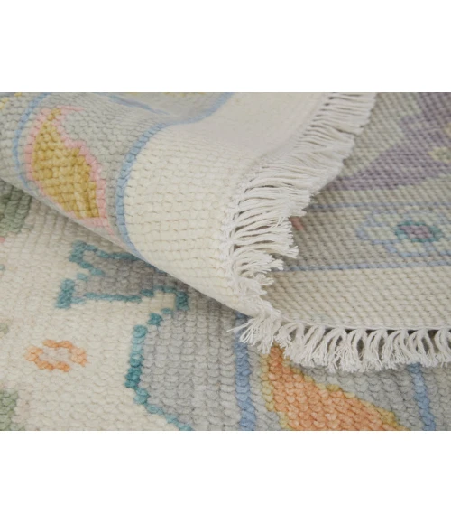 Feizy Karina IVORY/GRAY 90969G9F 5 ft. 6 in. X 8 ft. 6 in. Rectangle Rug