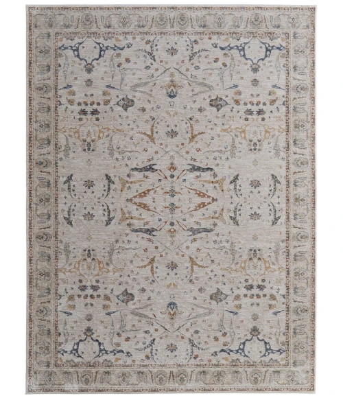 Feizy Pasha IVORY/BLUE PAS39M4F 7 ft. 10 in. X 10 ft. 3 in. Rectangle Rug