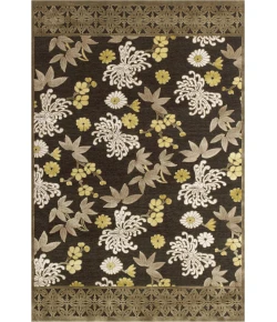 Feizy Saphir Mah Brown/Ivory/Gold 5533114F 9ft.8in. x 12ft.7in. Rect. Rug