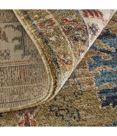 Feizy Pearson Green/Ivory/Blue PRS39SJF 5ft. x 7ft.6in. Rect. Rug
