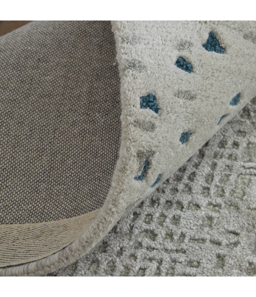 Feizy Zarah Bohemian & Eclectic Abstract, Gray/Taupe/Blue, 8' x 10' Area Rug