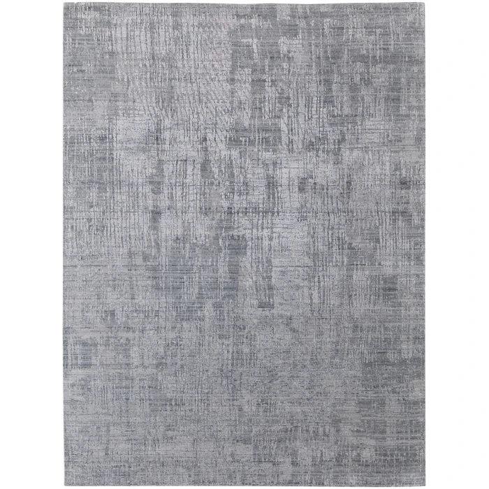 Feizy Eastfield Casual Abstract, Blue/Silver, 2'-6" x 8' Runner