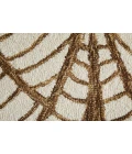 Feizy Wallace White/Brown WAL8A44F 5 ft. X 8 ft. Rect. Rug