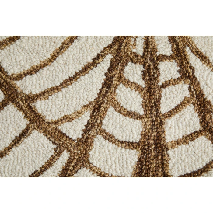 Feizy Wallace White/Brown WAL8A44F 12 ft. X 15 ft. Rect. Rug