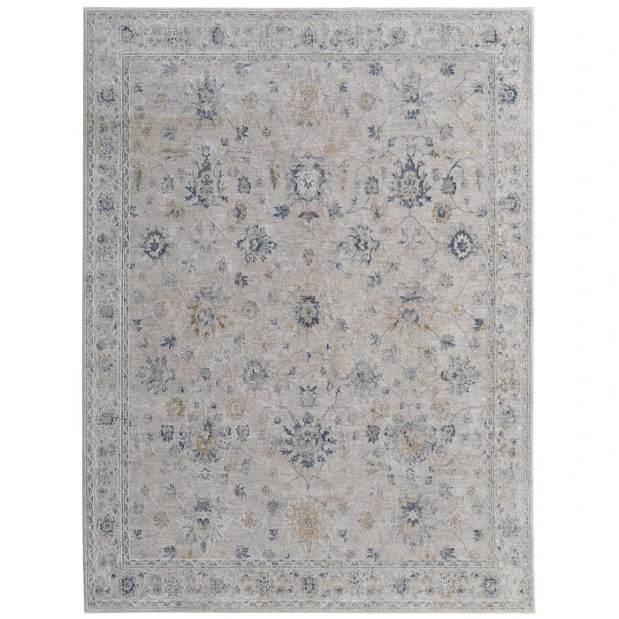 Feizy Pasha BEIGE/BLUE PAS39M7F 2 ft. X 3 ft. Rectangle Rug