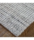 Feizy Limerick Gray/White T37T8022 3ft.6in. x 5ft.6in. Accent Rug Rug