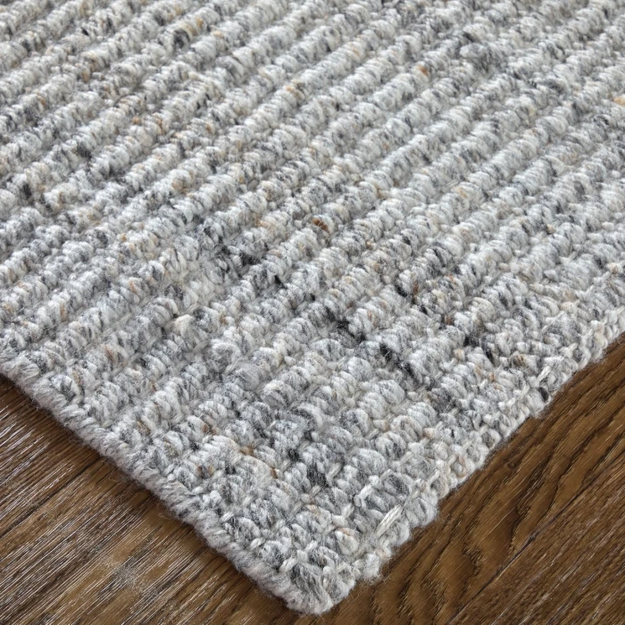Feizy Limerick Gray/White T37T8022 8ft. x 10ft. Rect. Rug