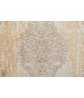 Feizy Celene Vintage Medallion, Silver/Tan/Gray, 7'-9" x 10' Area Rug