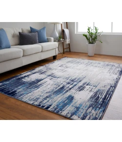 Feizy Indio 39GYF BEIGE/BLUE Area Rug 3 ft. 11 in. X 6 ft. Rectangle
