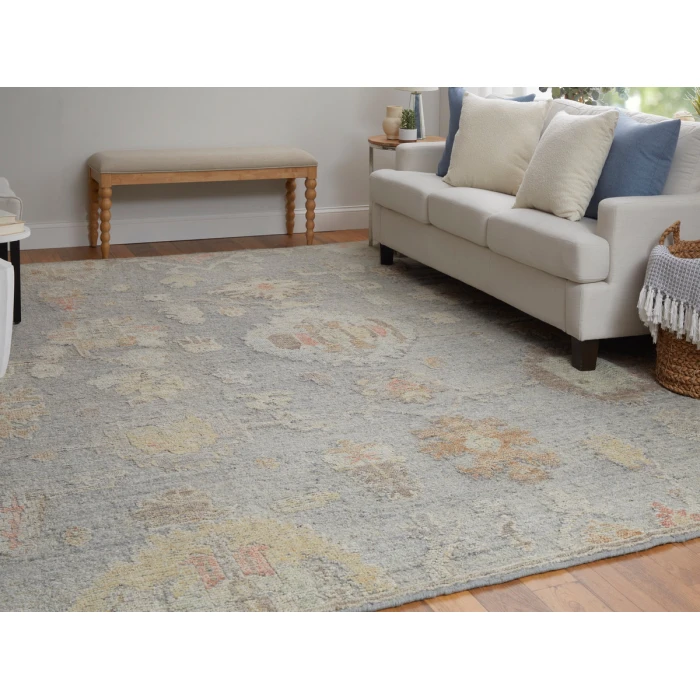 Feizy Grafton BLUE/GRAY GFT69FMF 3 ft. 6 in. X 5 ft. 6 in. Rectangle Rug