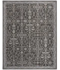 Feizy Fallon Rustic Farmhouse Rug, Ornamental, Warm Dark Gray, 2ft x 3ft Accent Rug
