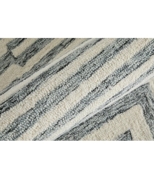 Feizy Wallace Gray/Ivory WAL8A42F 5 ft. X 8 ft. Rect. Rug